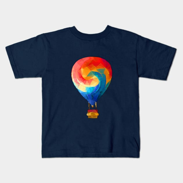 hot air balloon Kids T-Shirt by AlexisMay511